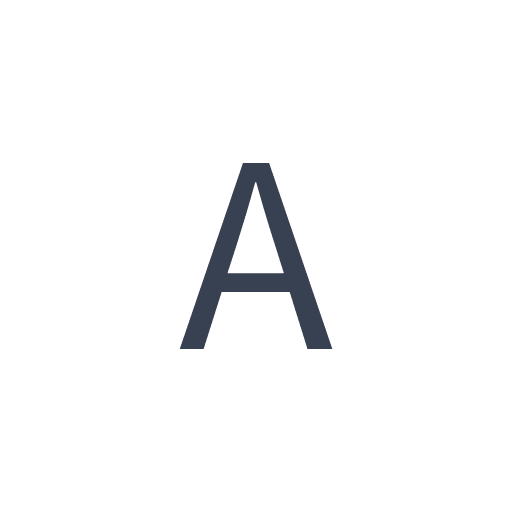 「A」のゴシック体の画像
