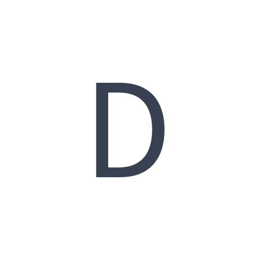「D」のゴシック体の画像