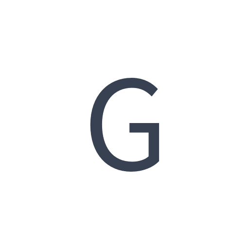「G」のゴシック体の画像