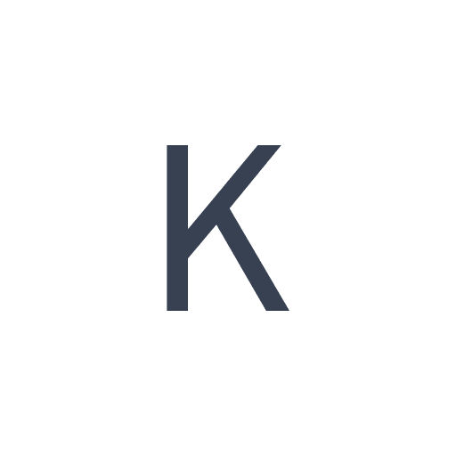 「K」のゴシック体の画像