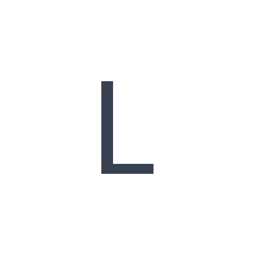 「L」のゴシック体の画像