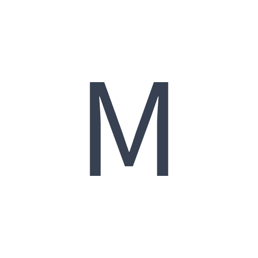 「M」のゴシック体の画像
