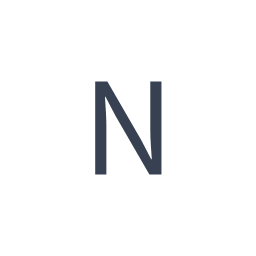 「N」のゴシック体の画像