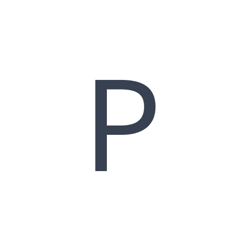 「P」のゴシック体の画像