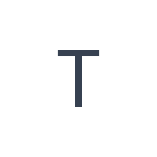 「T」のゴシック体の画像