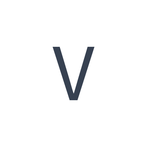 「V」のゴシック体の画像