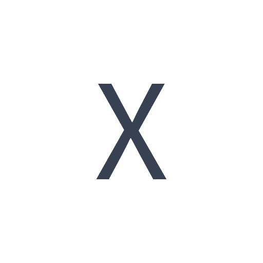 「X」のゴシック体の画像