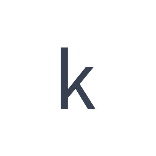 「k」のゴシック体の画像
