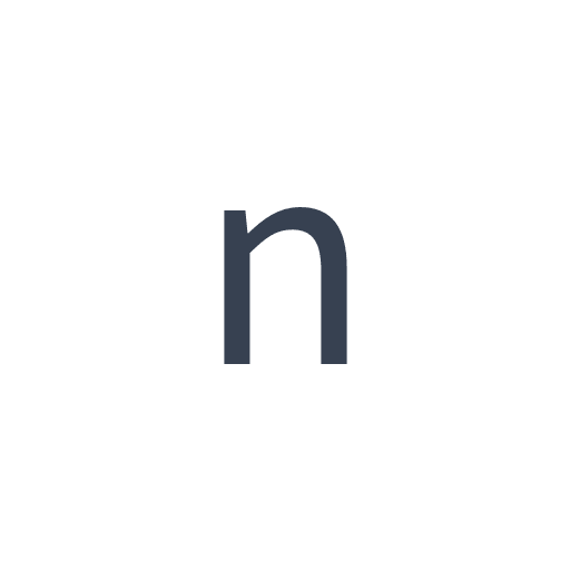 「n」のゴシック体の画像