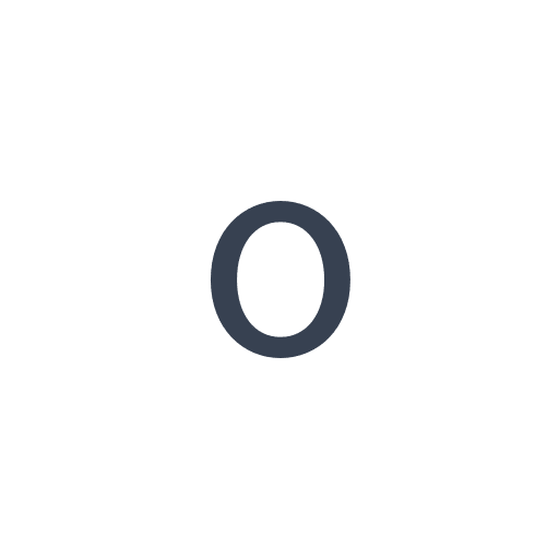 「o」のゴシック体の画像