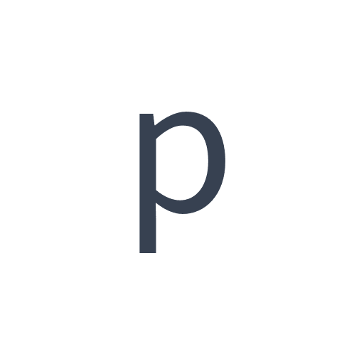 「p」のゴシック体の画像