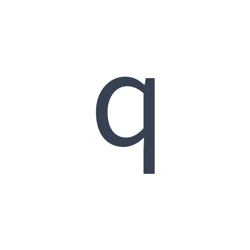 「q」のゴシック体の画像