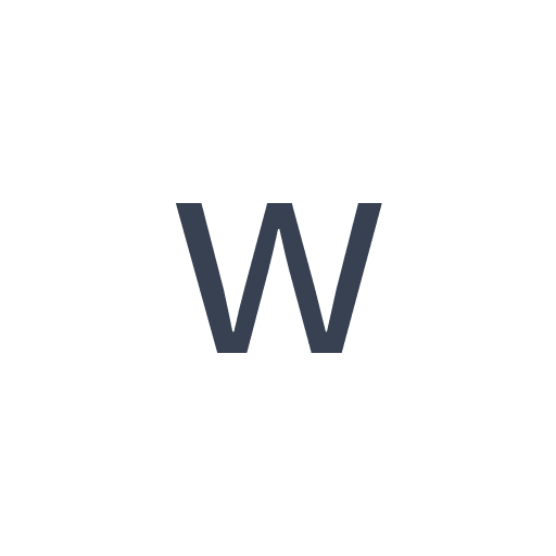「w」のゴシック体の画像