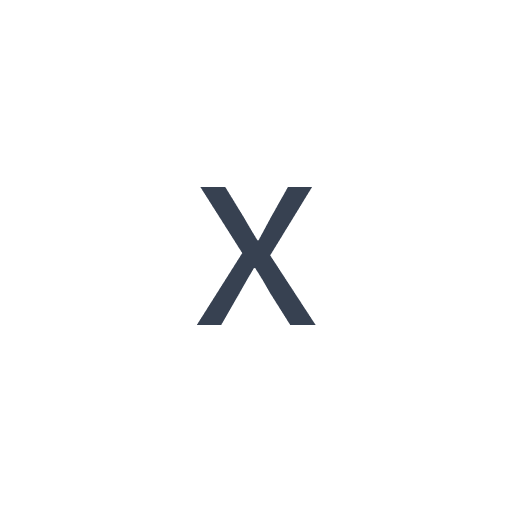 「x」のゴシック体の画像