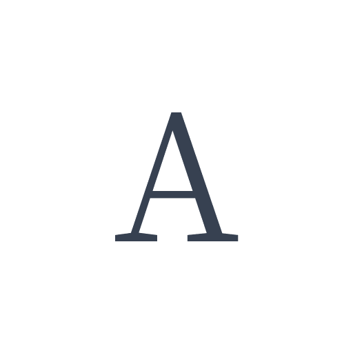 「A」の明朝体の画像
