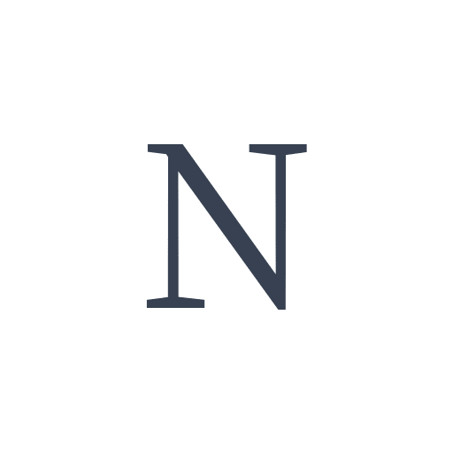 「N」の明朝体の画像