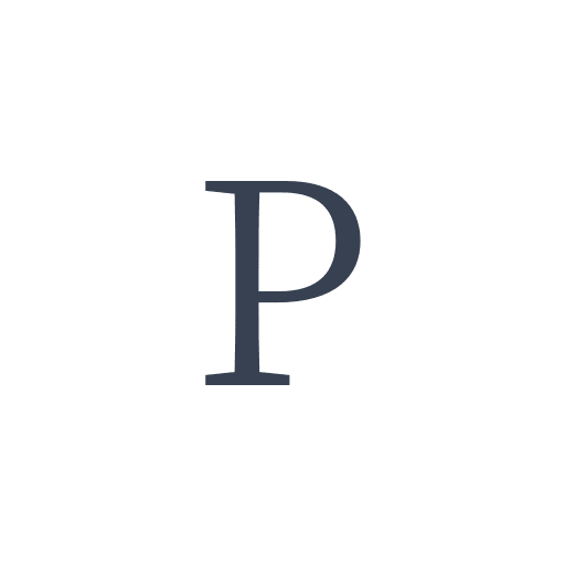 「P」の明朝体の画像