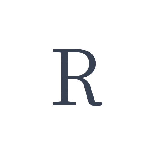 「R」の明朝体の画像