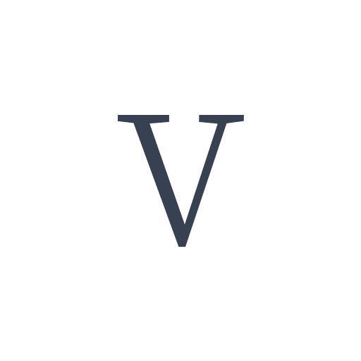 「V」の明朝体の画像