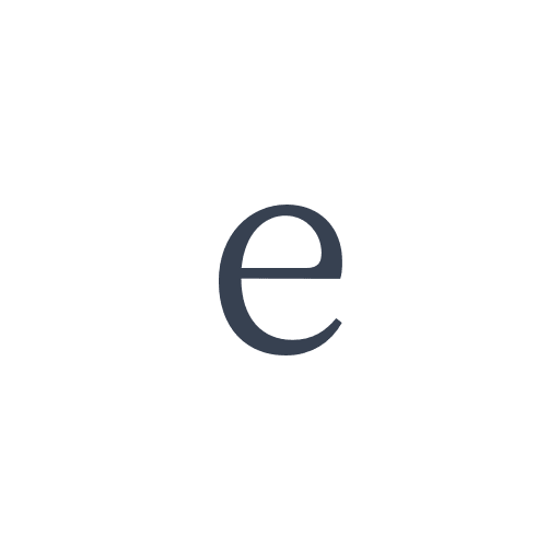 「e」の明朝体の画像