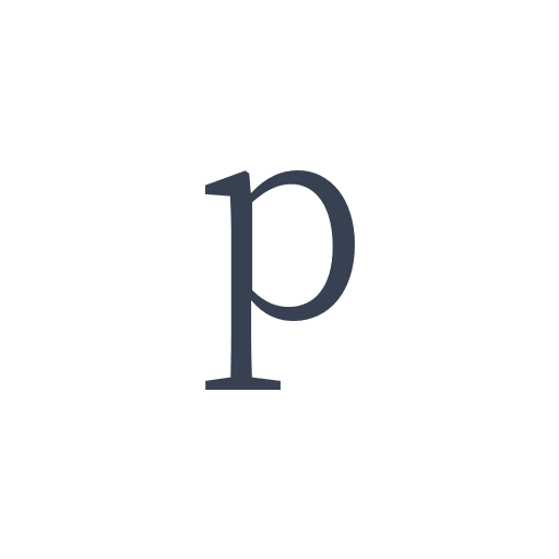 「p」の明朝体の画像