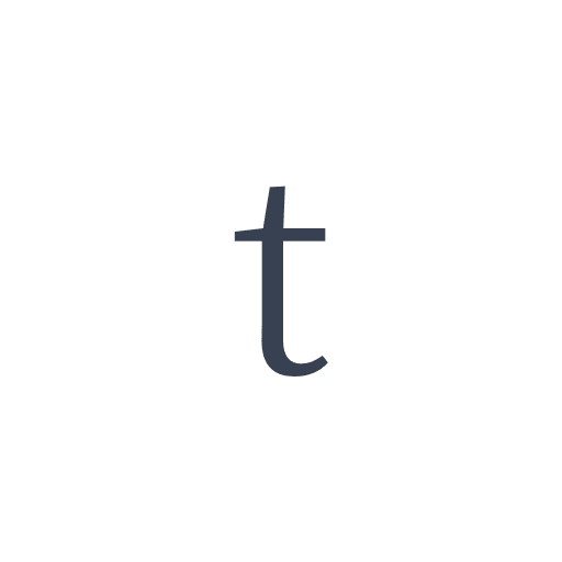 「t」の明朝体の画像