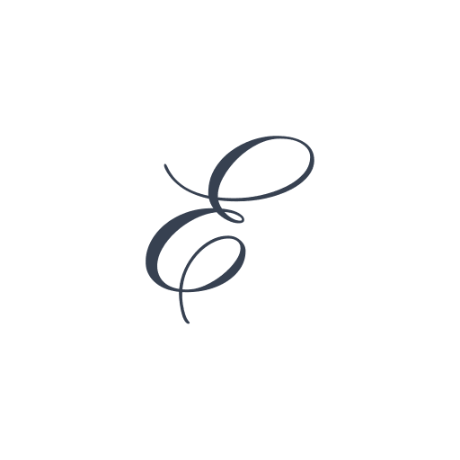 「E」の筆記体の画像