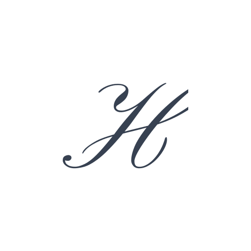 「H」の筆記体の画像