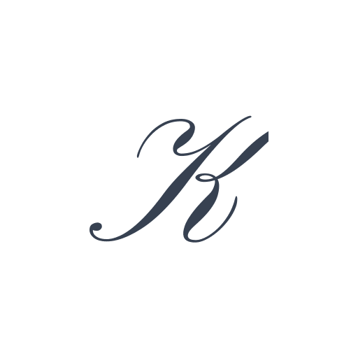 「K」の筆記体の画像