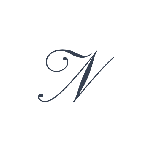 「N」の筆記体の画像