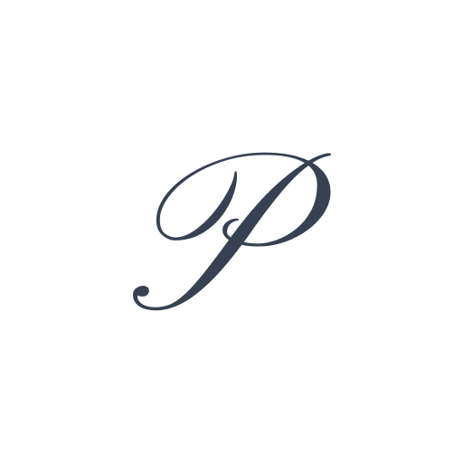 「P」の筆記体の画像