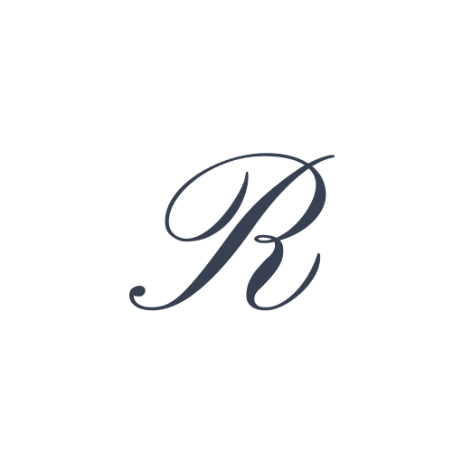 「R」の筆記体の画像