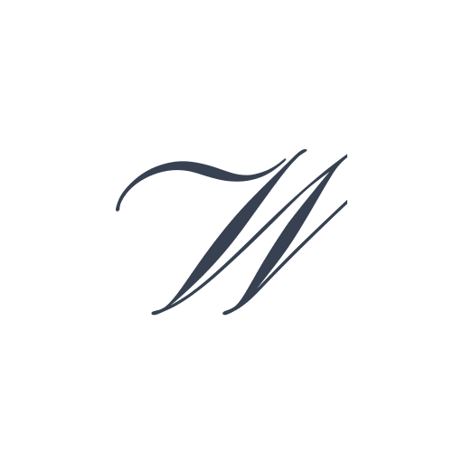 「W」の筆記体の画像