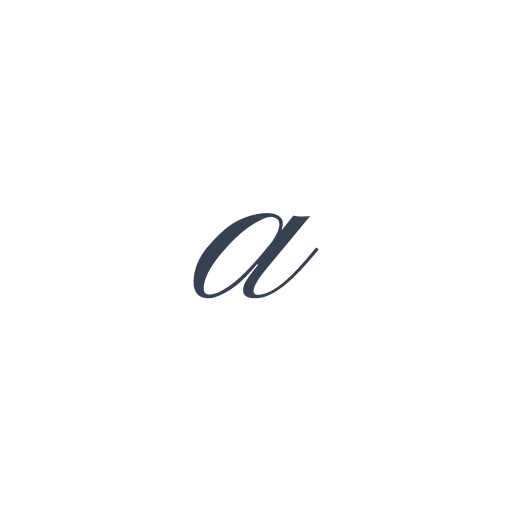 「a」の筆記体の画像