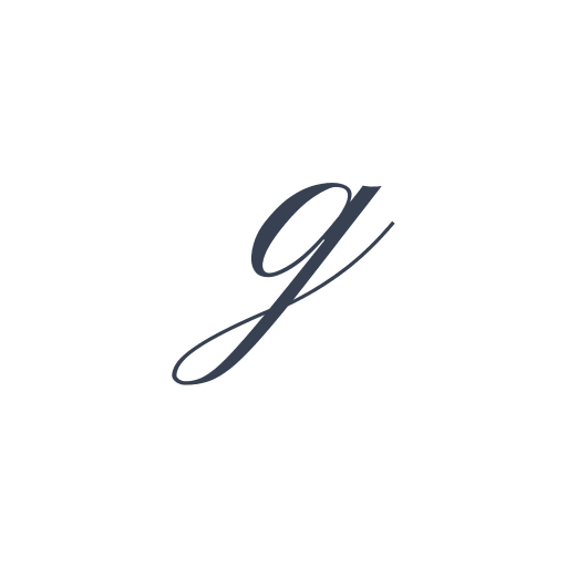 「g」の筆記体の画像