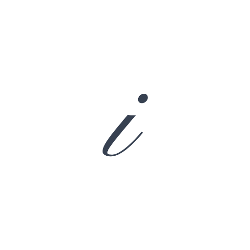 「i」の筆記体の画像