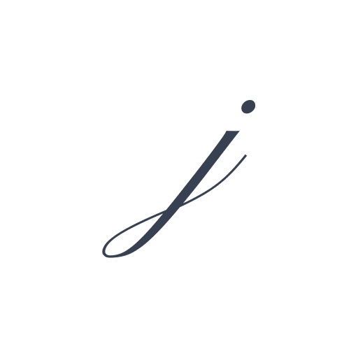 「j」の筆記体の画像