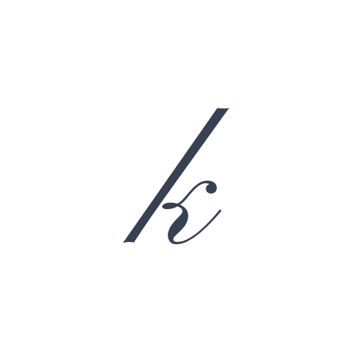 「k」の筆記体の画像