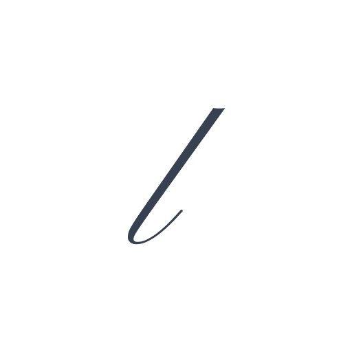 「l」の筆記体の画像