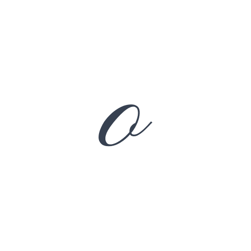 「o」の筆記体の画像