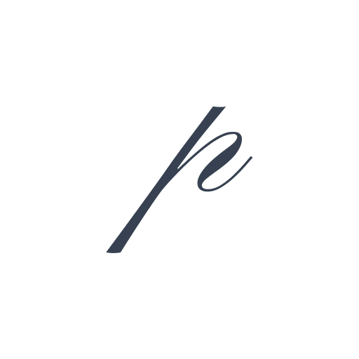 「p」の筆記体の画像