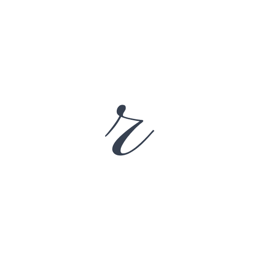 「r」の筆記体の画像