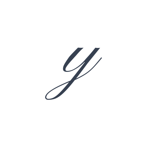 「y」の筆記体の画像
